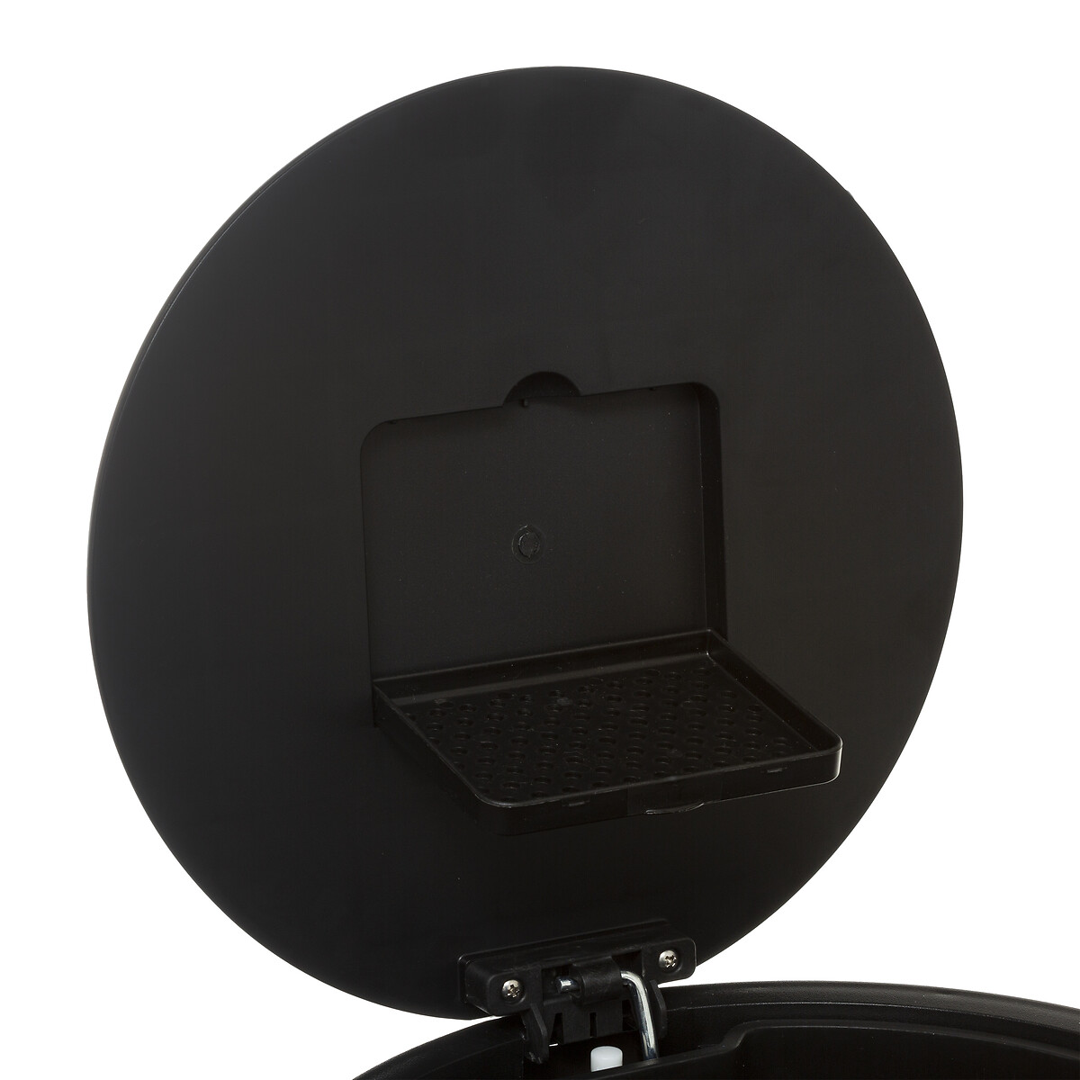 Poubelle ronde en métal 30l, gris charbon Delta