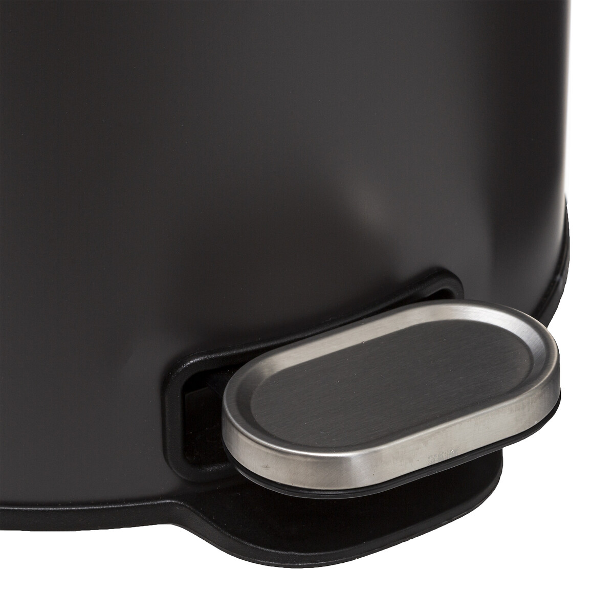 Poubelle ronde en métal 30l, gris charbon Delta