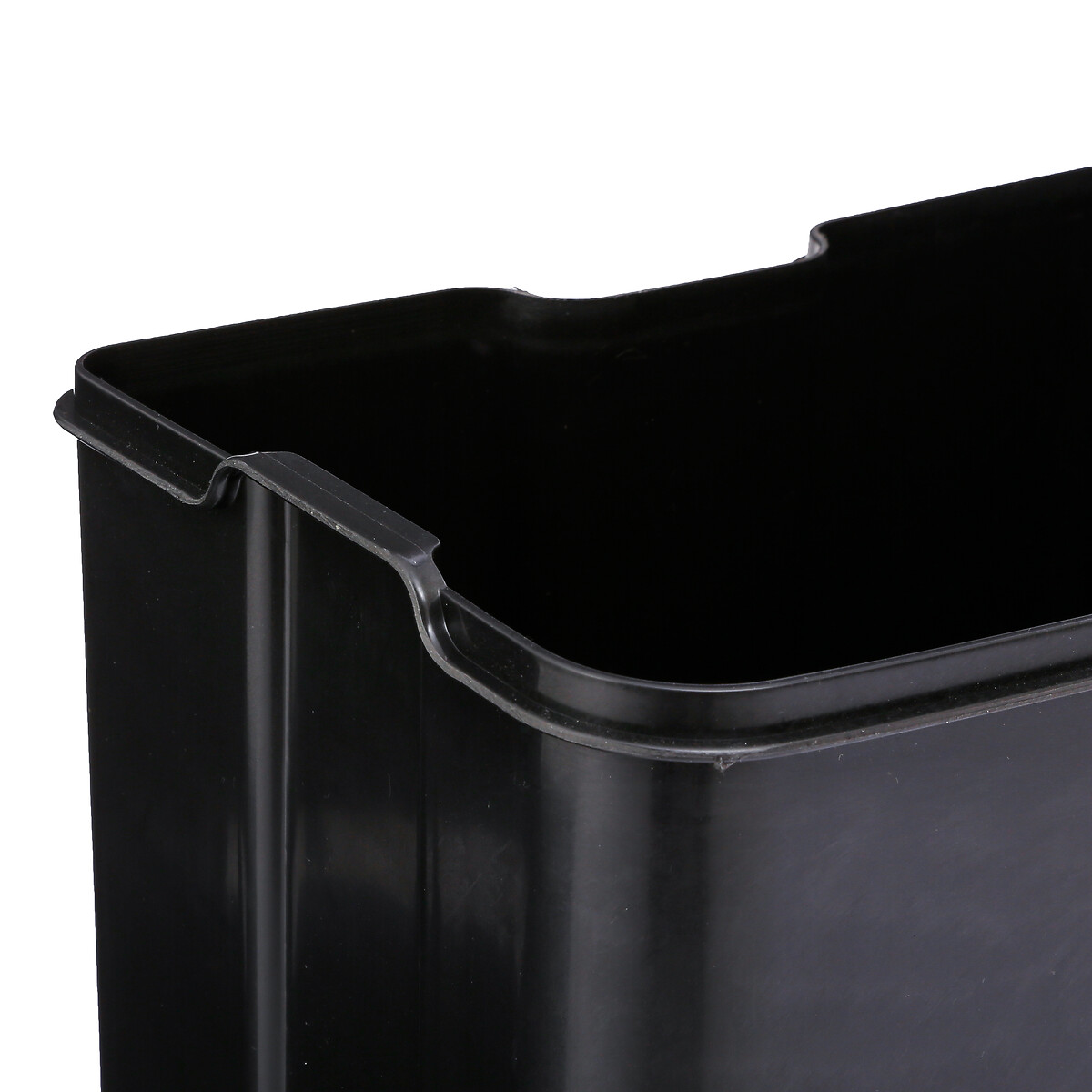 Poubelle rectangulaire à pédale métal 30l, taupe Ariane