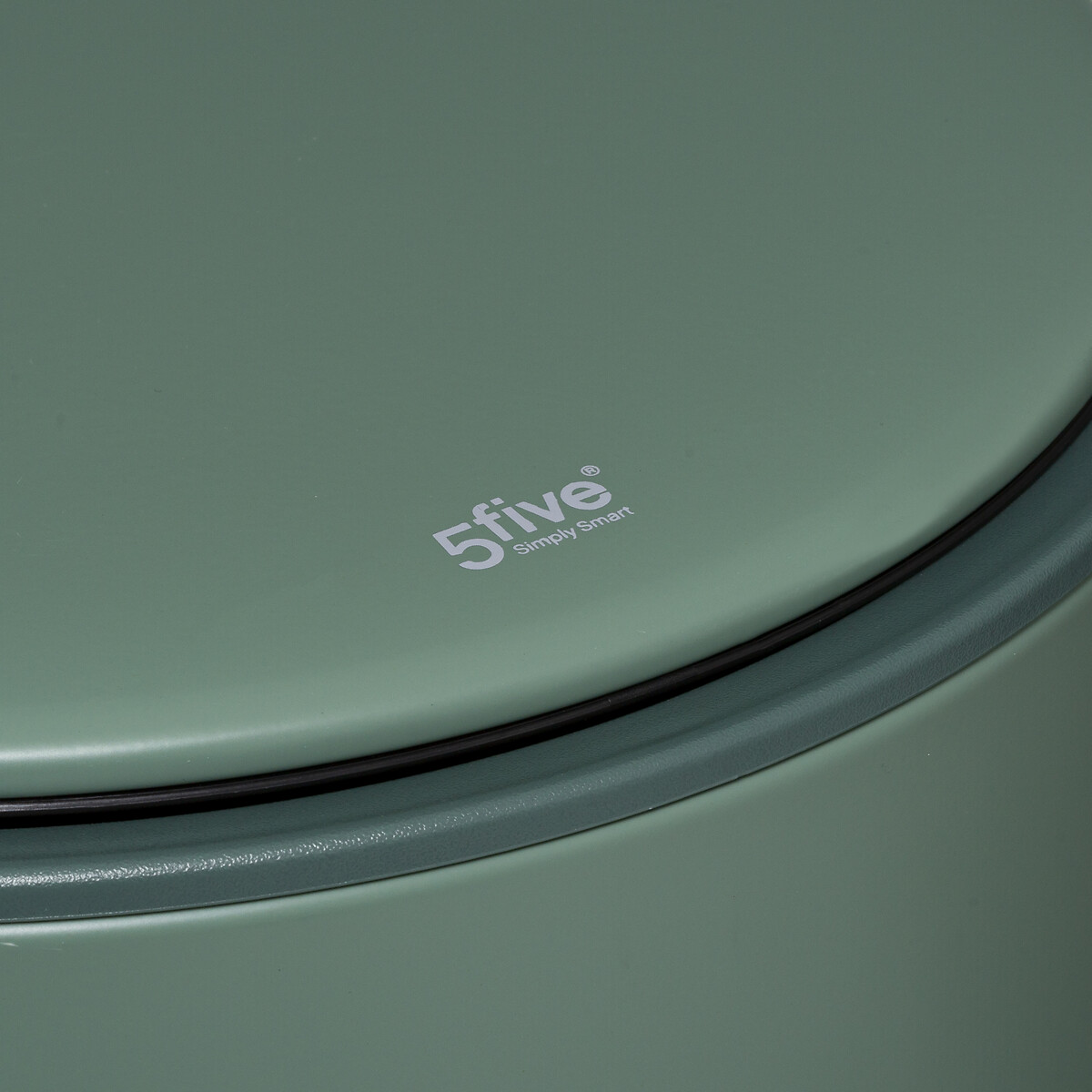 Poubelle ronde en métal 30l, vert Delta