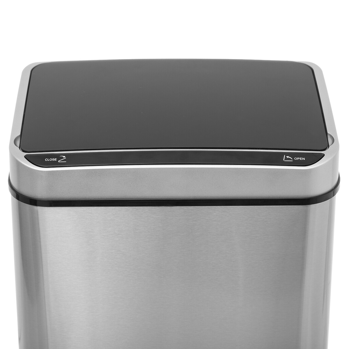 Poubelle rectangulaire automatique 40l, inox Sensor