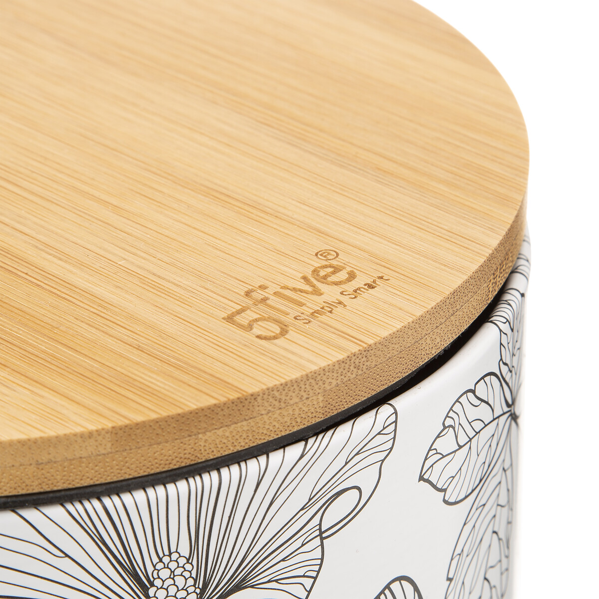 Poubelle soft close 3l, noir et blanc Blackflora