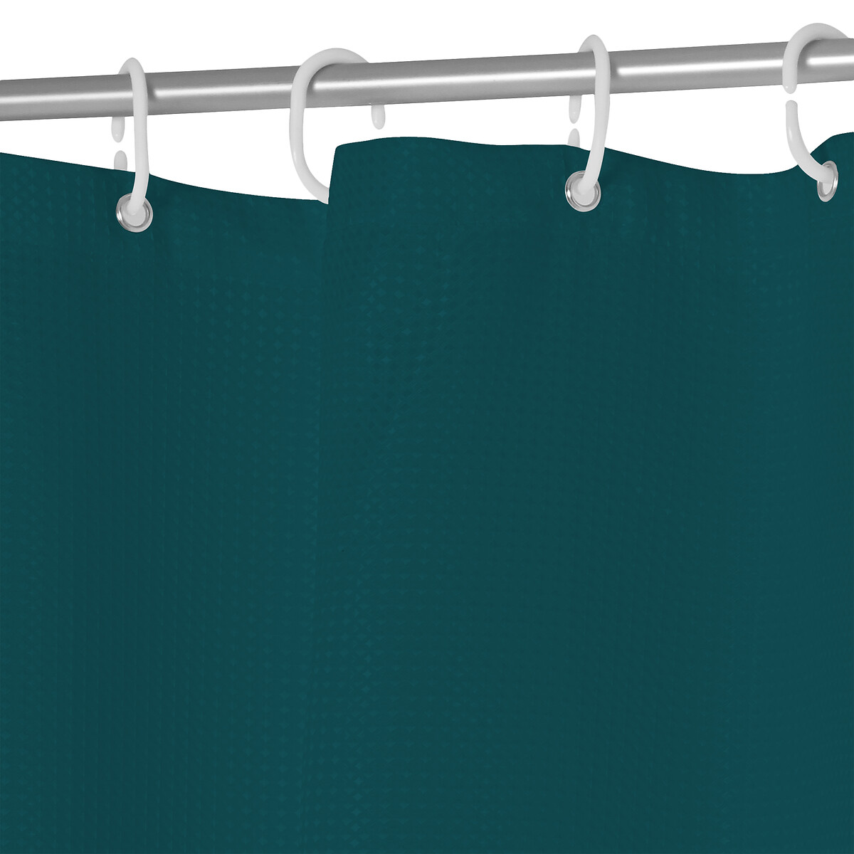 Rideau de douche 180x200cm, bleu pétrole Modern color