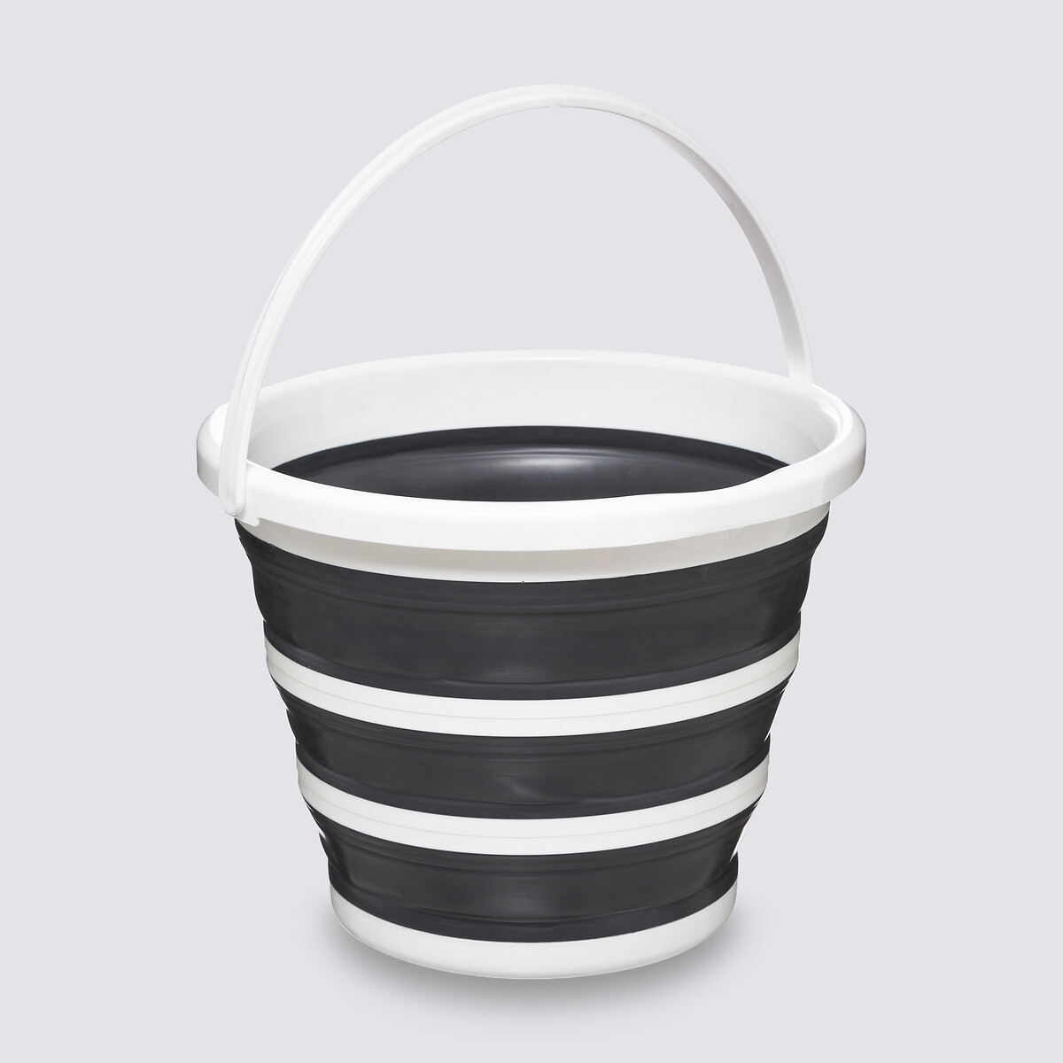 Seau pliable 10l - blanc, gris 