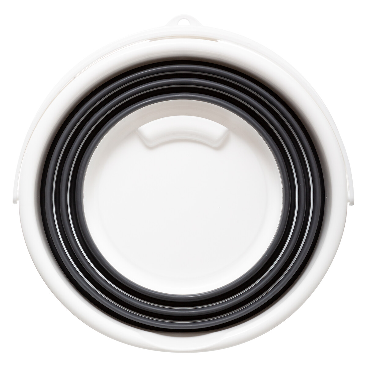 Seau pliable 10l - blanc, gris 