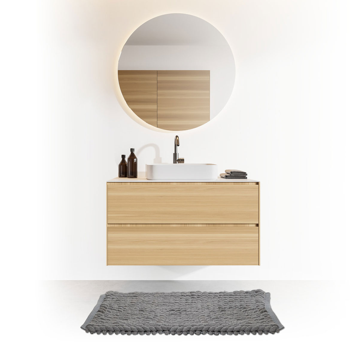 Tapis 50x75 cm, gris clair Colorama