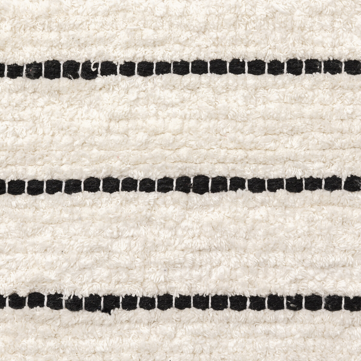 Tapis rayé microfibre 50x120cm - blanc 