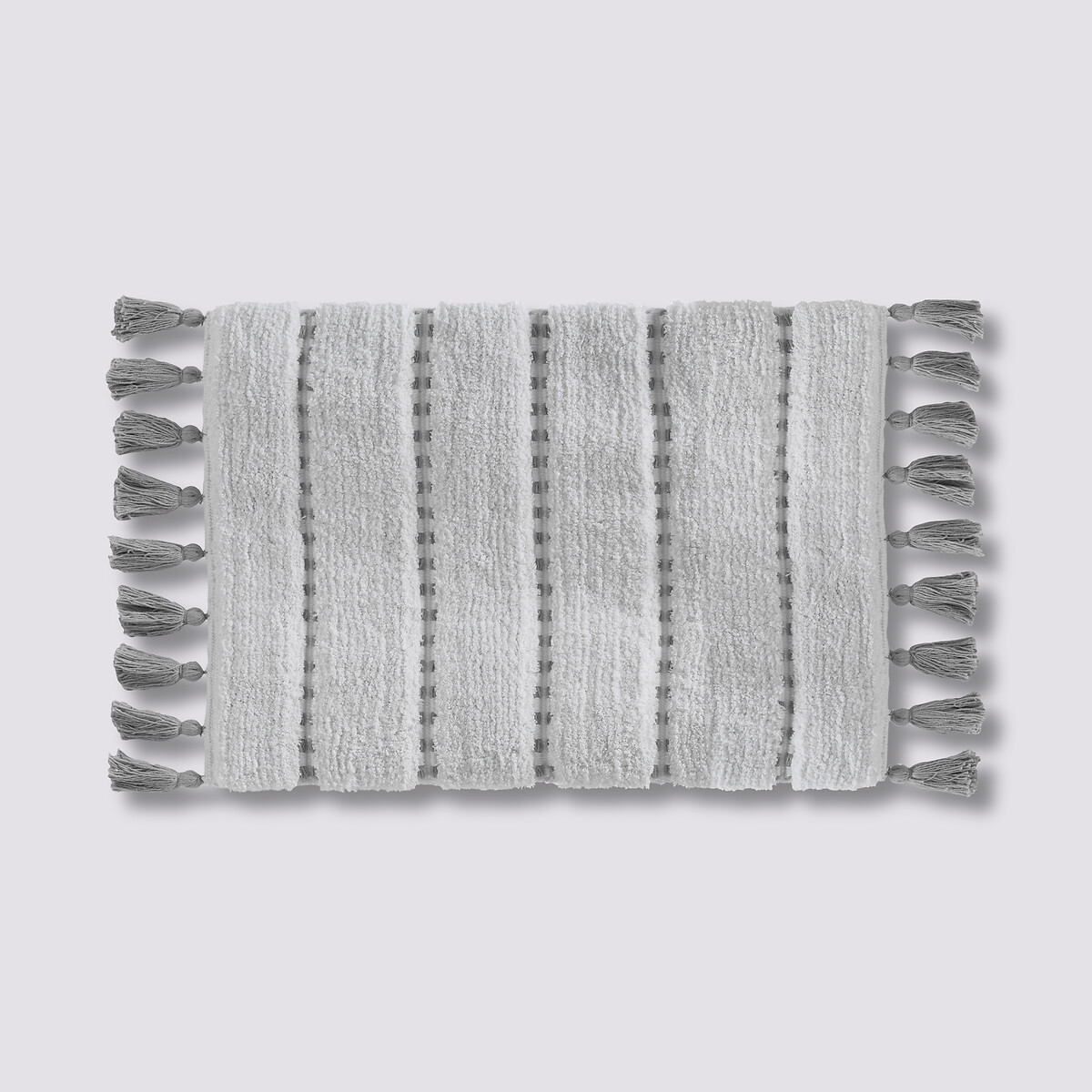 Tapis 50x75 cm, gris, blanc 