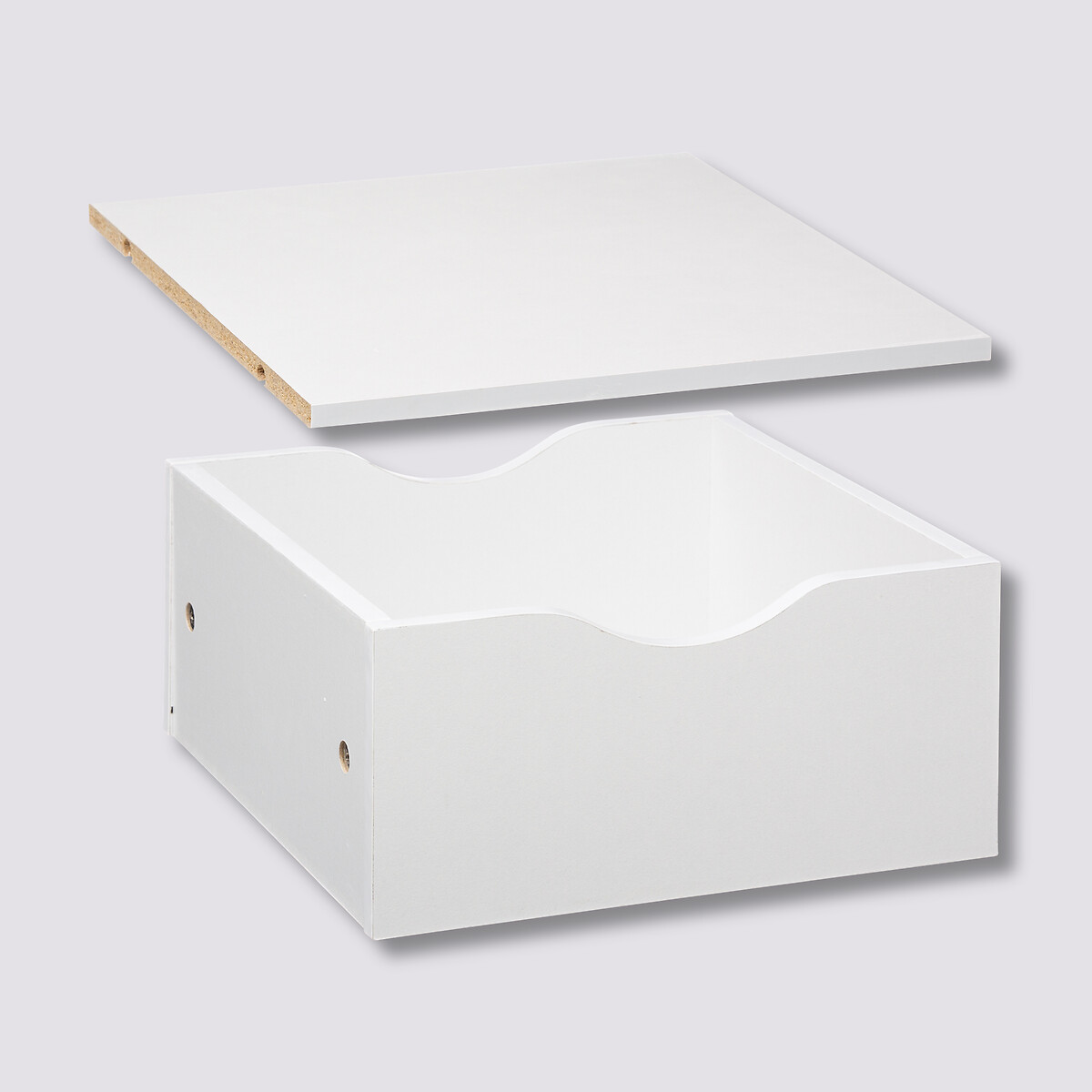 Tiroir et étagère 31cm, blanc Mix'n modul