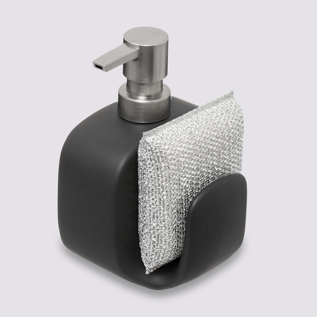 Distributeur de savon avec éponge 400ml, noir 