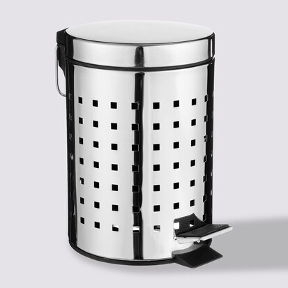 Poubelle cube inox 3l 