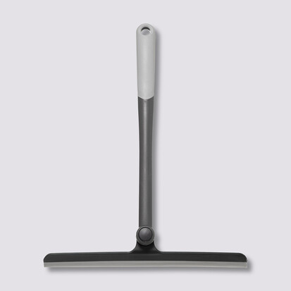 Raclette pivotante caoutchouc, gris 