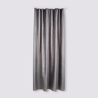 Rideau de douche 180x200cm, gris Colorama