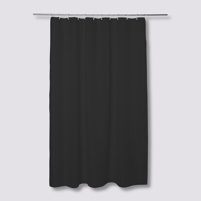 Rideau de douche 180x200cm, gris charbon Modern color