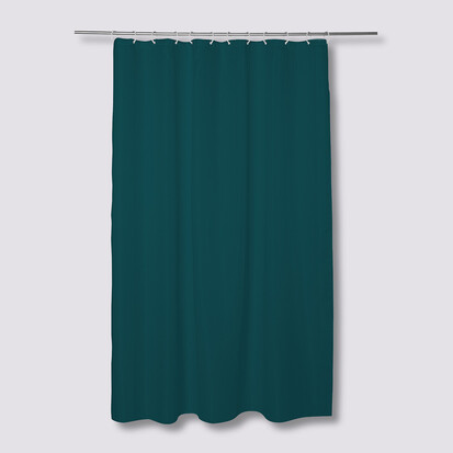 Rideau de douche 180x200cm, bleu pétrole Modern color