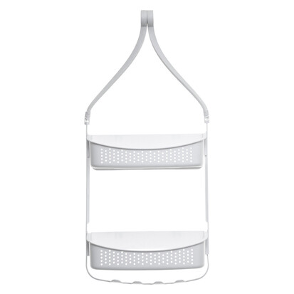 Serviteur de douche 2 niveaux, blanc 