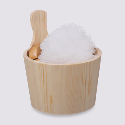 Coffret spa 5 pièces, bois naturel 