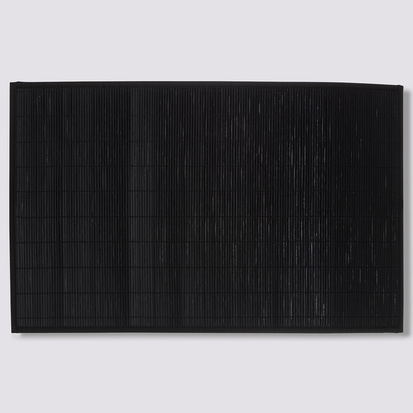 Tapis 120x70cm bambou latté noir 