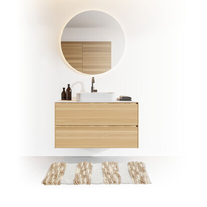 Tapis 50x75 cm, blanc, taupe 