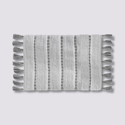 Tapis 50x75 cm, gris, blanc 