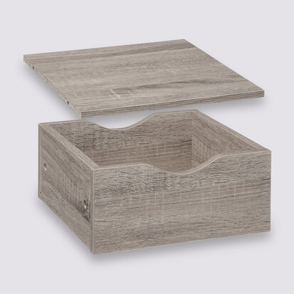 Tiroir et étagère 31cm, effet chêne gris Mix'n modul