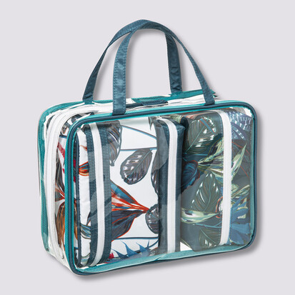 4 trousses de toilette, multicolore Palawan