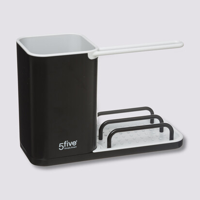 Organiseur d'évier 4en1, noir Néo