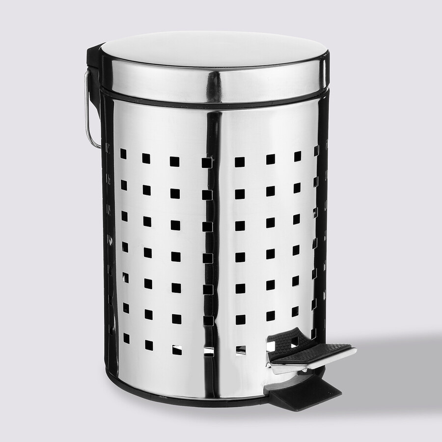 Poubelle cube inox 3l 