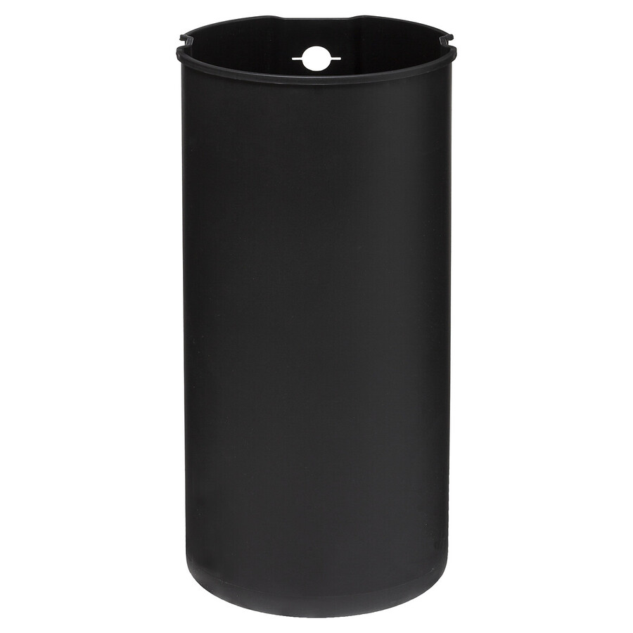 Poubelle ronde en métal 30l, gris charbon Delta