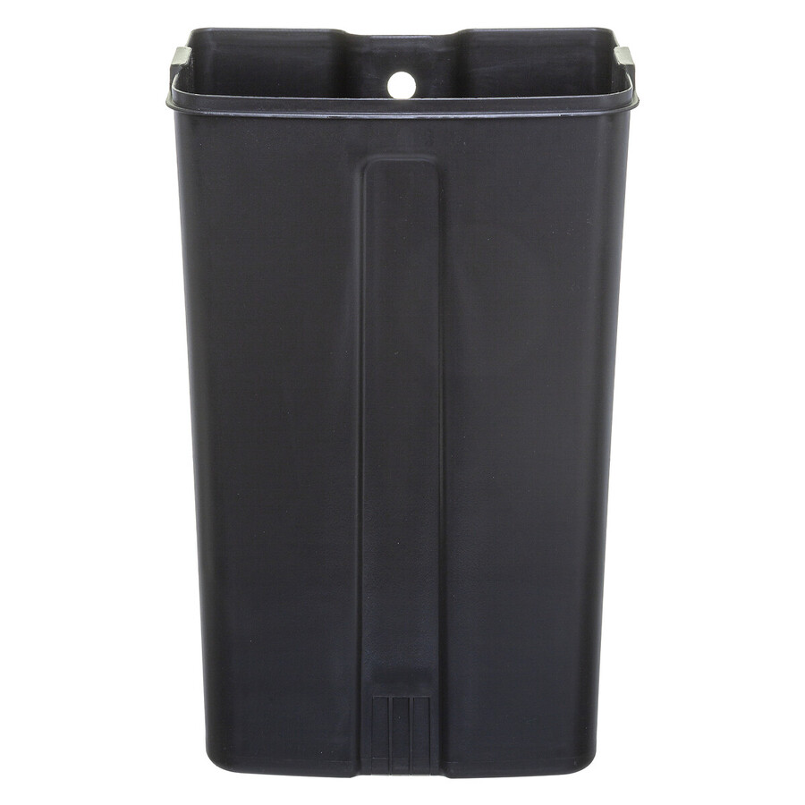 Poubelle rectangulaire à pédale métal 30l, inox Ariane