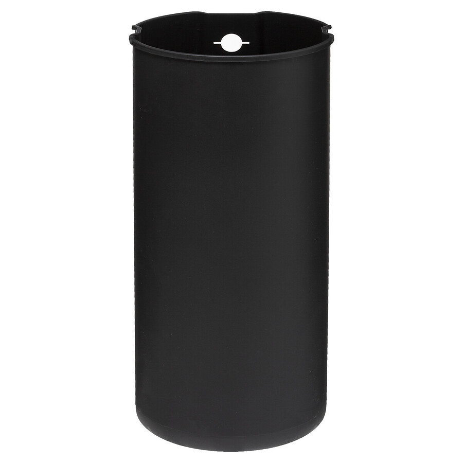 Poubelle ronde à pédale métal 30l, inox Delta