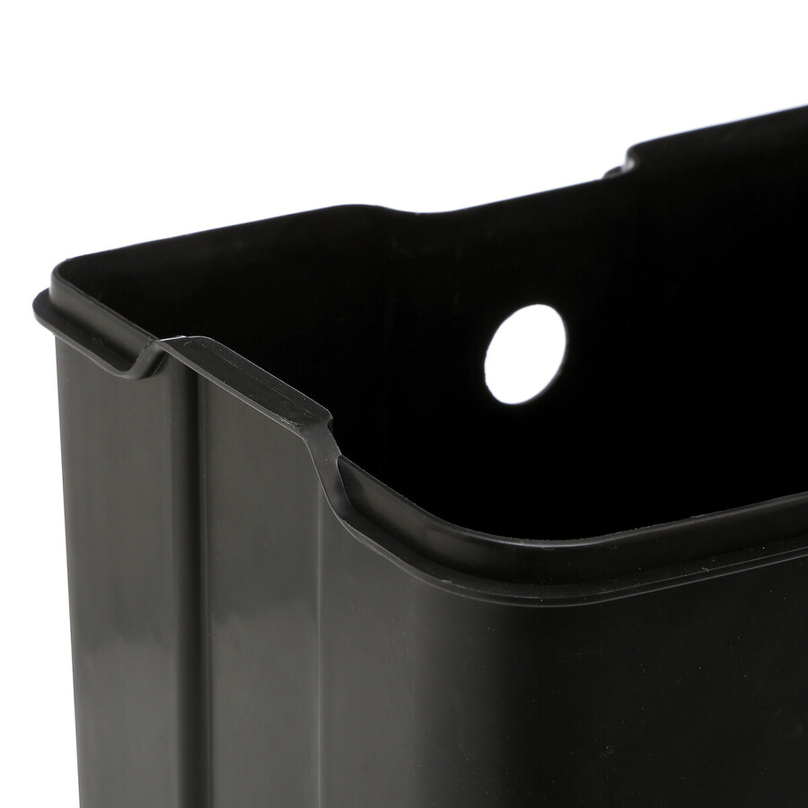 Poubelle rectangulaire à pédale métal 6l, blanc Ariane