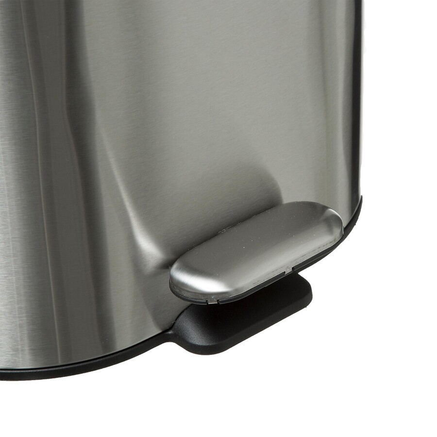 Poubelle soft close métal 6l, inox Siliflex