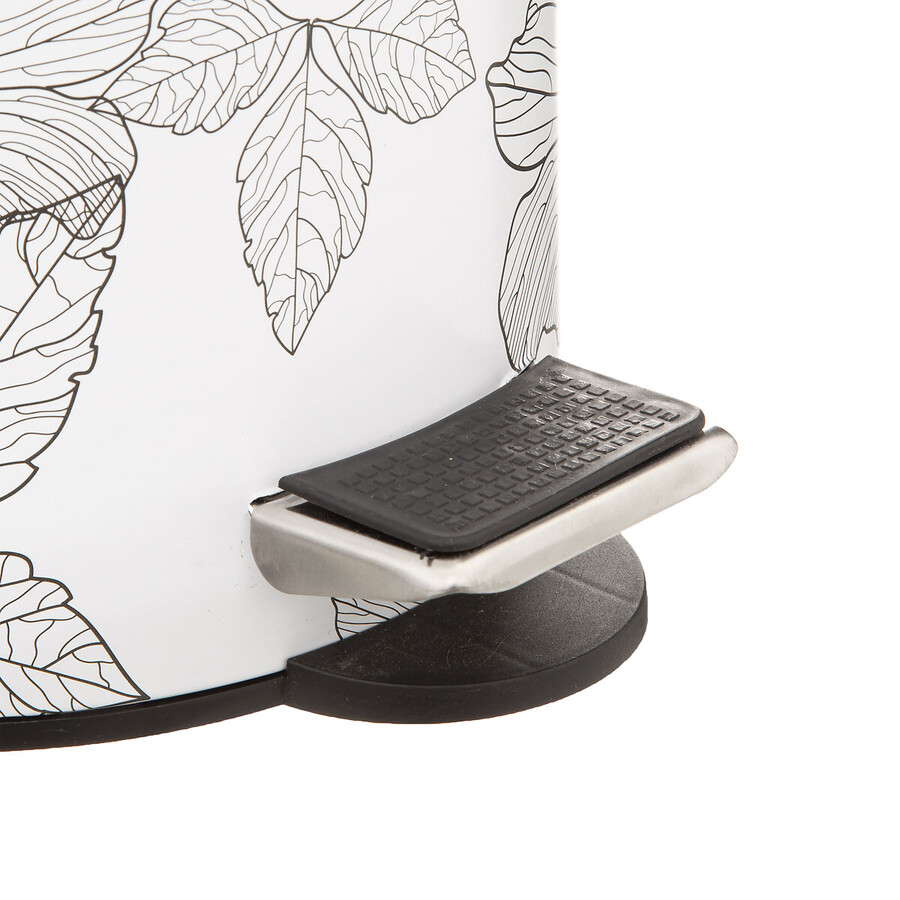 Poubelle soft close 3l, noir et blanc Blackflora