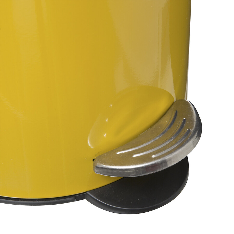 Poubelle métal soft close 3l, jaune Colorama