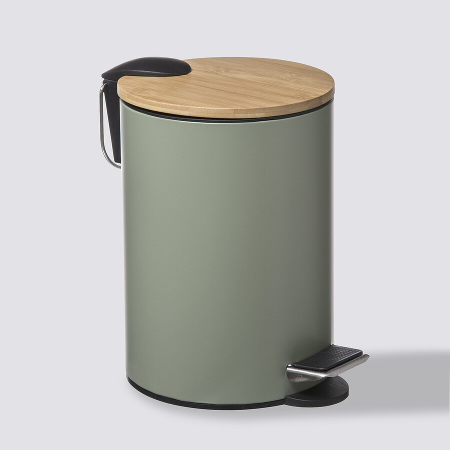 Poubelle soft close 3l, vert kaki Trio