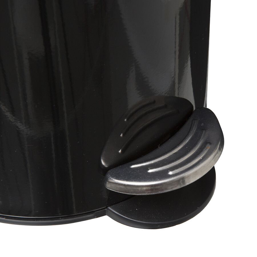 Poubelle métal soft close 3l, noir Colorama