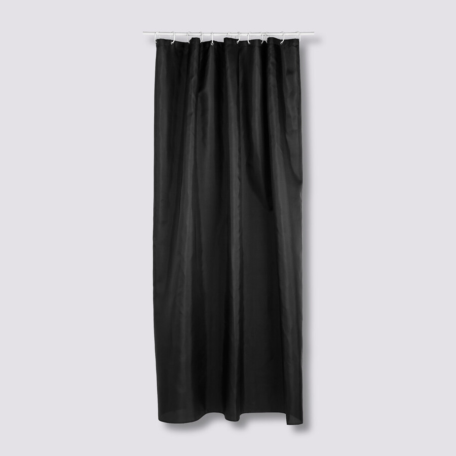 Rideau de douche 180x200cm, noir Colorama