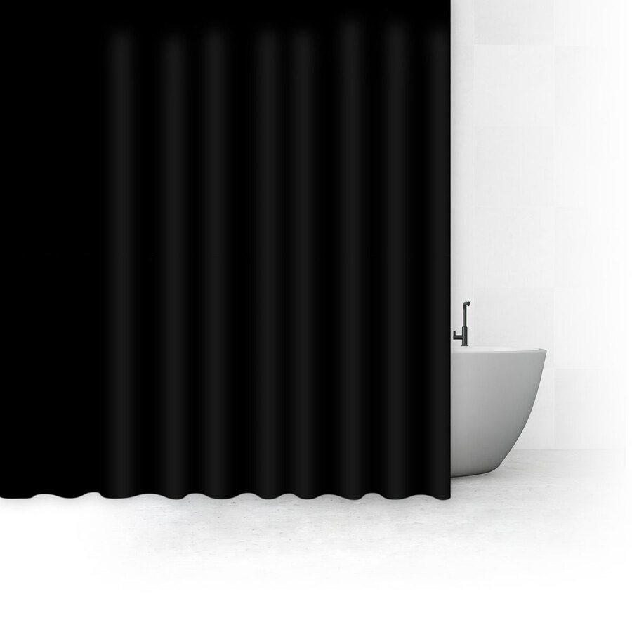 Rideau de douche 180x200cm, noir Colorama