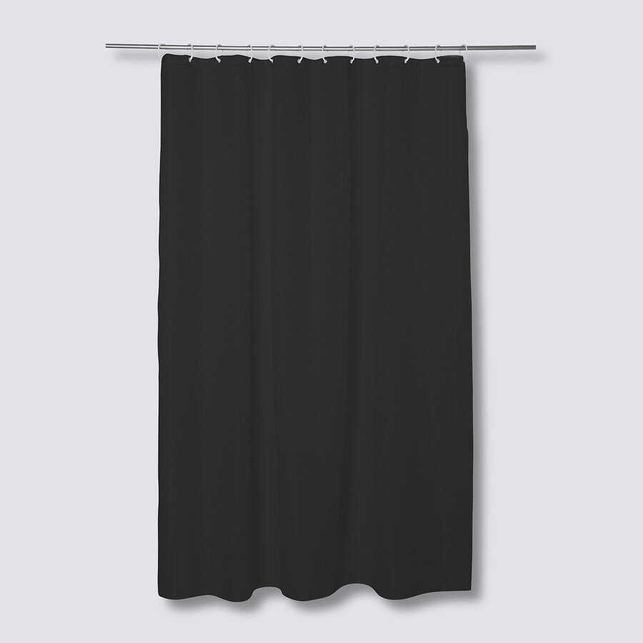 Rideau de douche 180x200cm, gris charbon Modern color