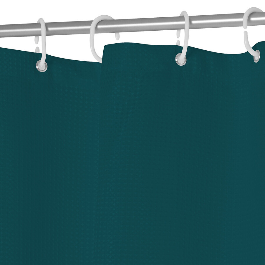 Rideau de douche 180x200cm, bleu pétrole Modern color