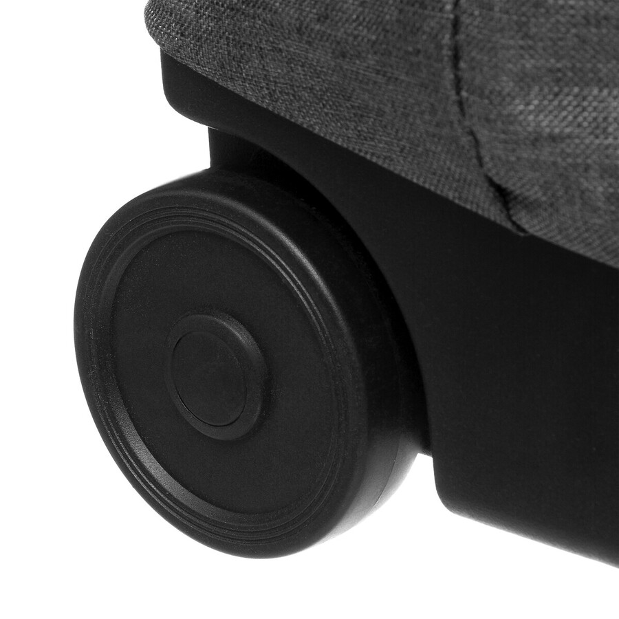 Sac de shopping avec 2 roulettes, gris 