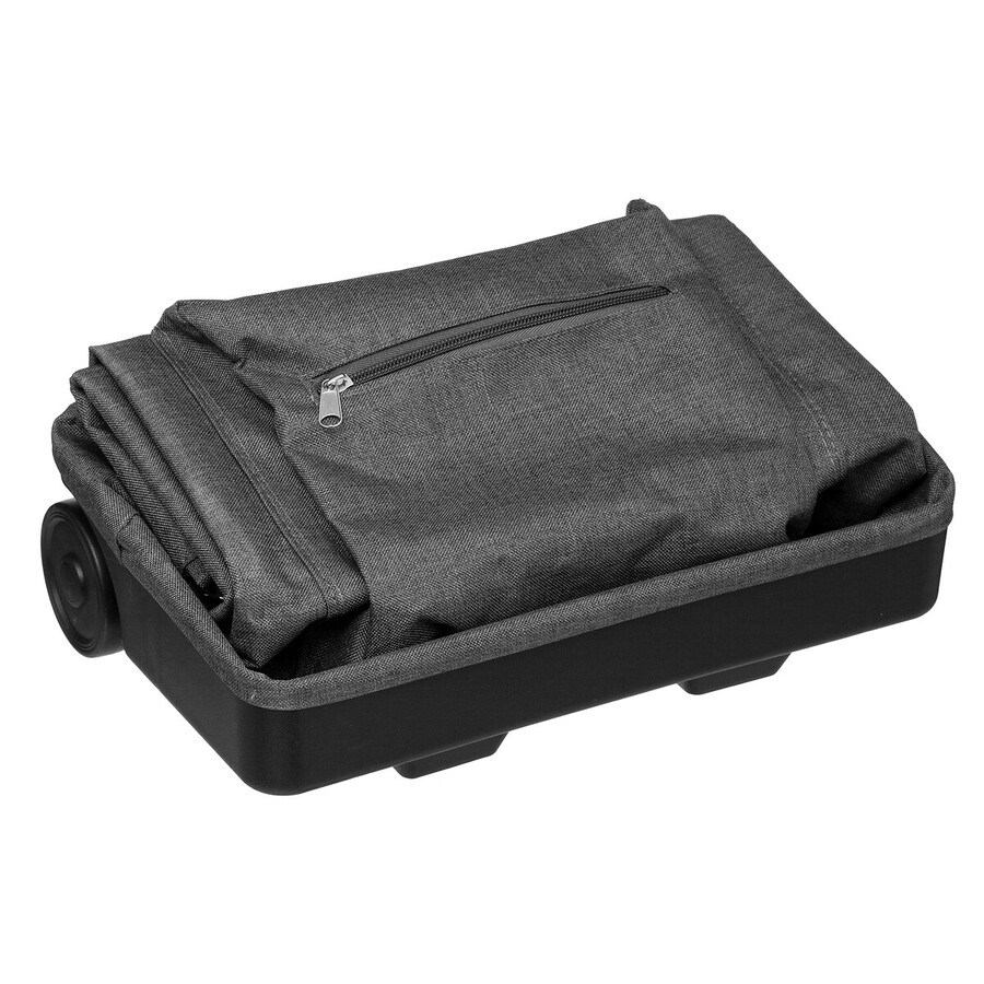 Sac de shopping avec 2 roulettes, gris 