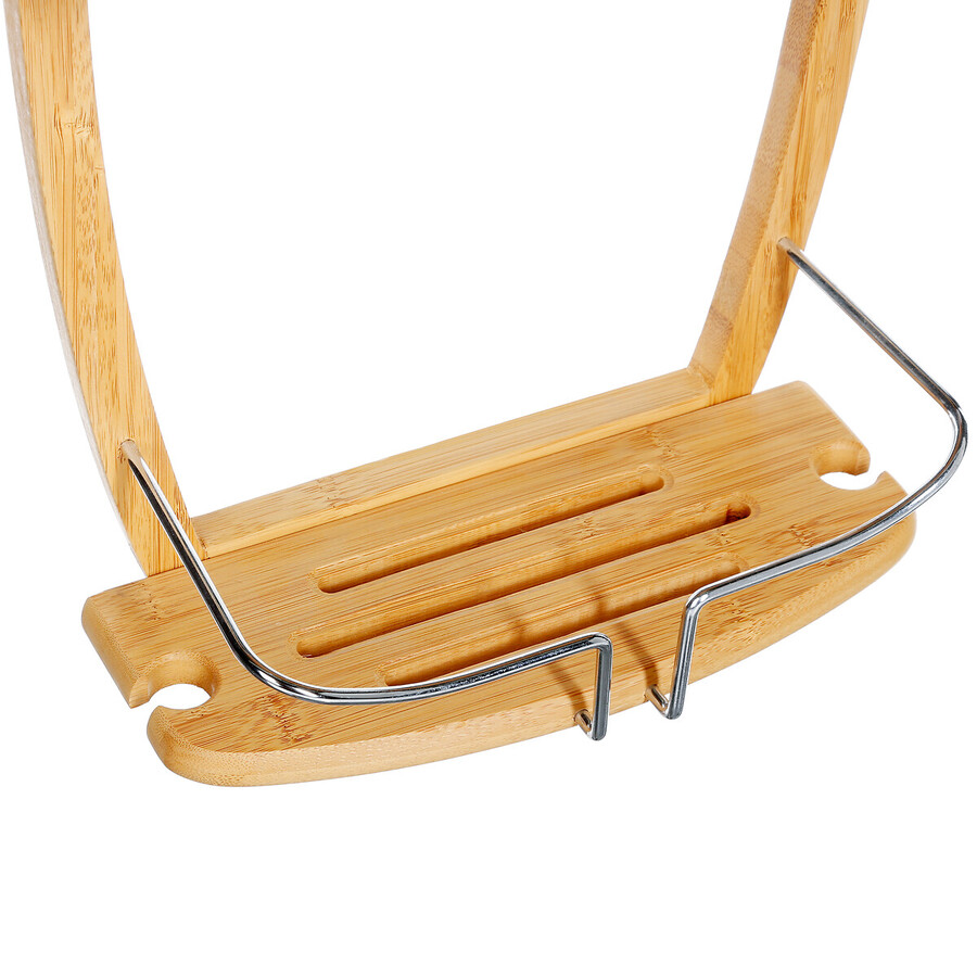 Serviteur de douche 2 niveaux, métal bambou 
