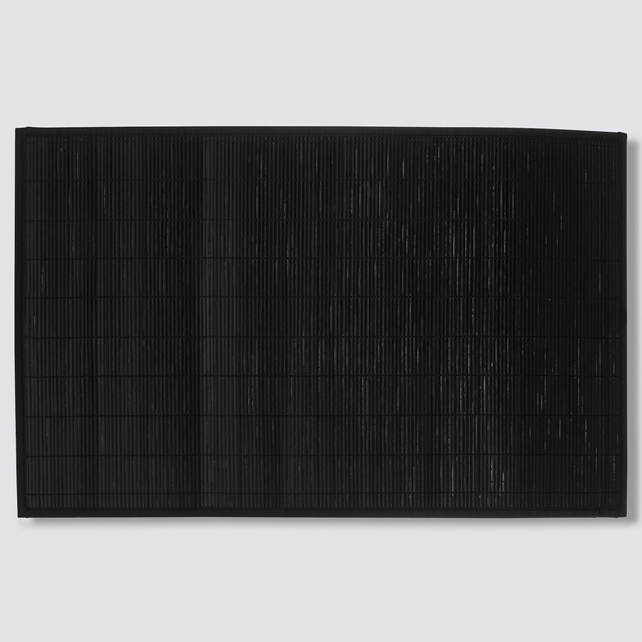Tapis 120x70cm bambou latté noir 