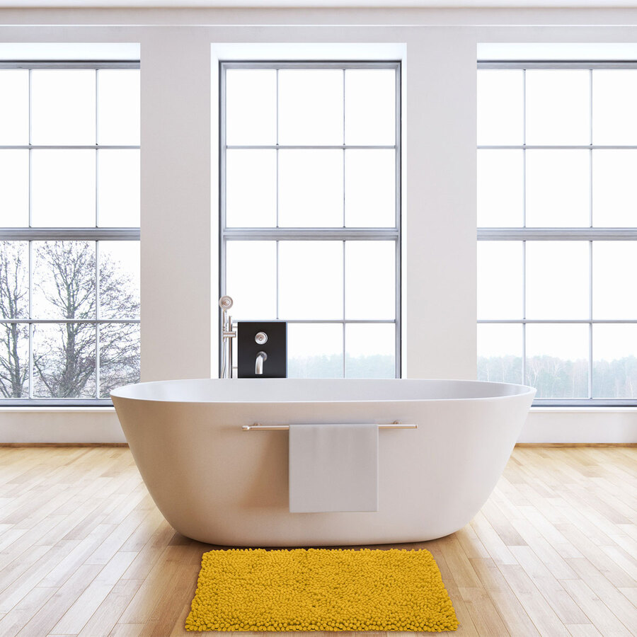 Tapis de bain 50x80 cm, jaune Colorama