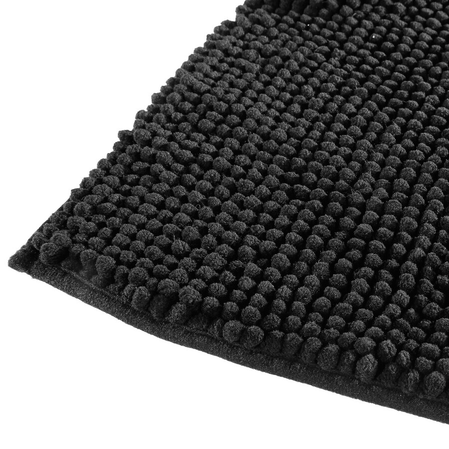 Tapis de bain 50x80 cm, noir Colorama