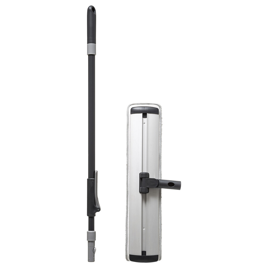 Tête de balai coulissant, gris Click & clean