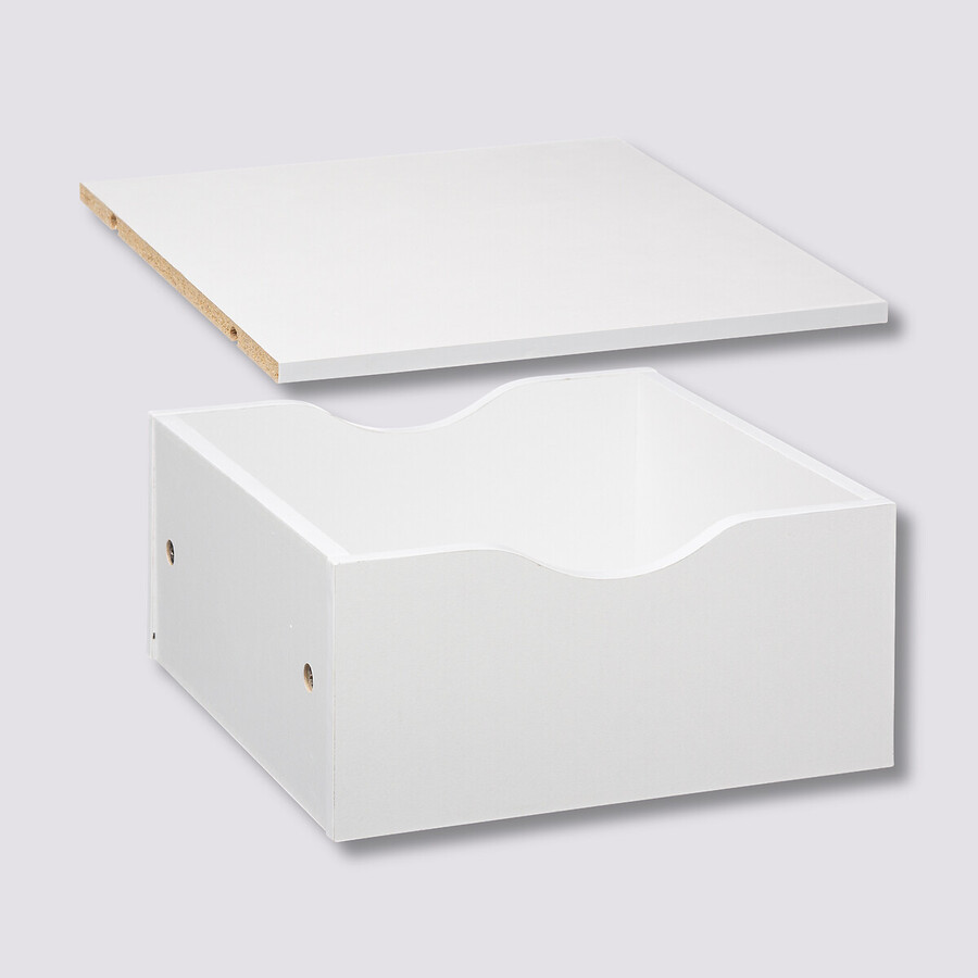Tiroir et étagère 31cm, blanc Mix'n modul