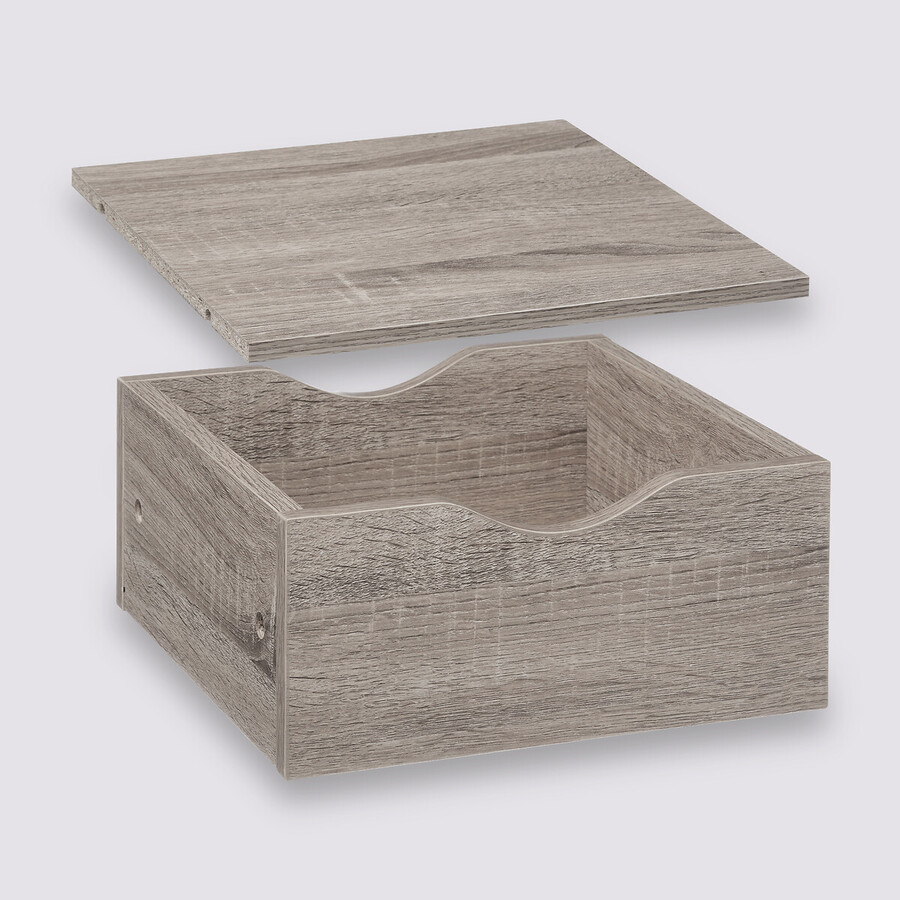 Tiroir et étagère 31cm, effet chêne gris Mix'n modul